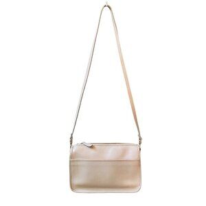 Partners Mervyns Ivory Genuine Leather Crossbody Shoulder Bag